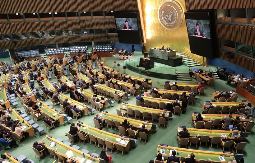 At the UNHRC's plenary session to elect its members for 2026-2028 (Photo: VNA)