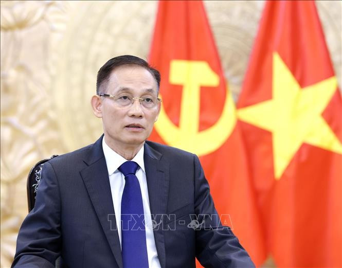 Vietnamese Minister of Foreign Affairs Le Hoai Trung (Photo: VNA)