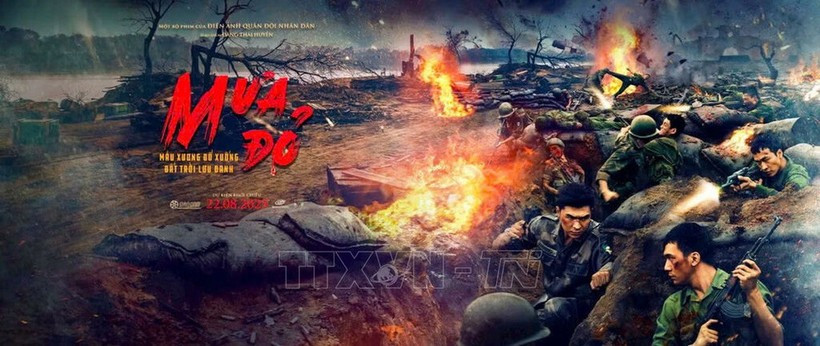 Movie "Red Rain" is about the 81-day battle to defend the citadel in 1972, and resonated strongly with cinemagoers across the country since its release (Photo: VNA)
