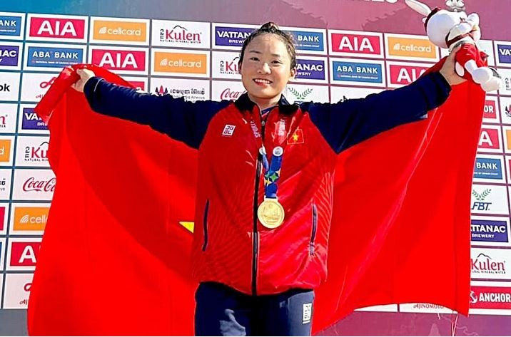 This is Nguyen Thi Huong's second gold at SEA Games 33 and her 10th gold in her career. (File photo: tuoitre.vn)