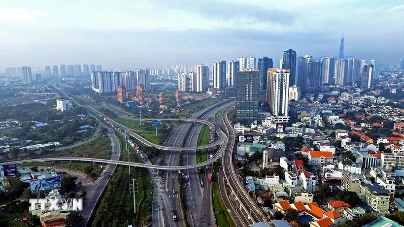 A bird view of Ho Chi Minh City (Photo: VNA)