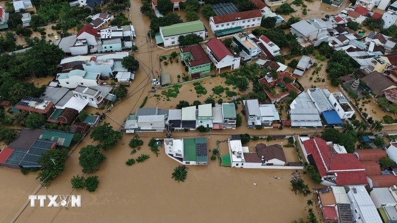 Flooding in Khanh Hoa province in November (Photo: VNA)