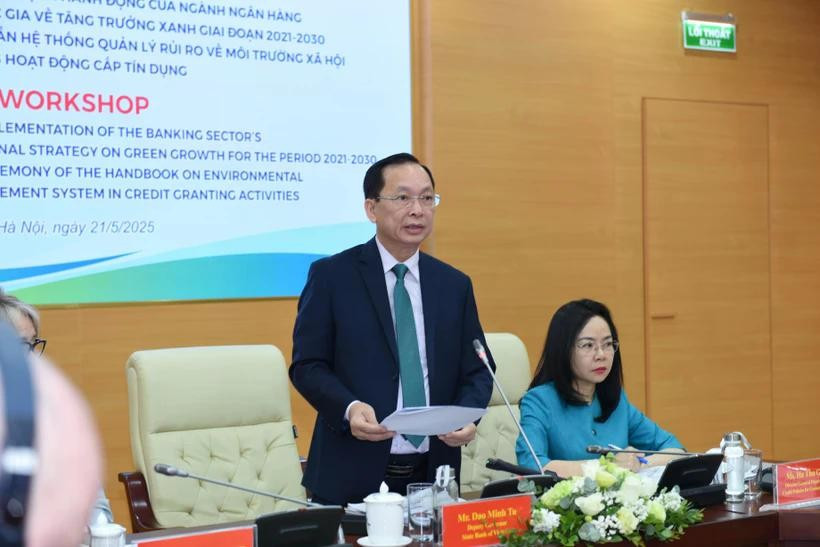 Deputy Governor of the State Bank of Vietnam (SBV) Dao Minh Tu said at the forum (Photo: VietnamPlus)