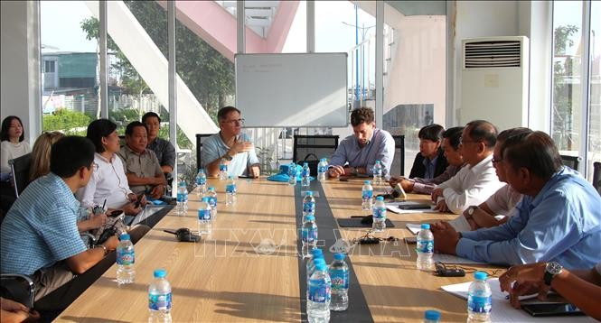 The World Bank delegation holds working session with Can Tho city People's Committee and relevant units (Photo: VNA)